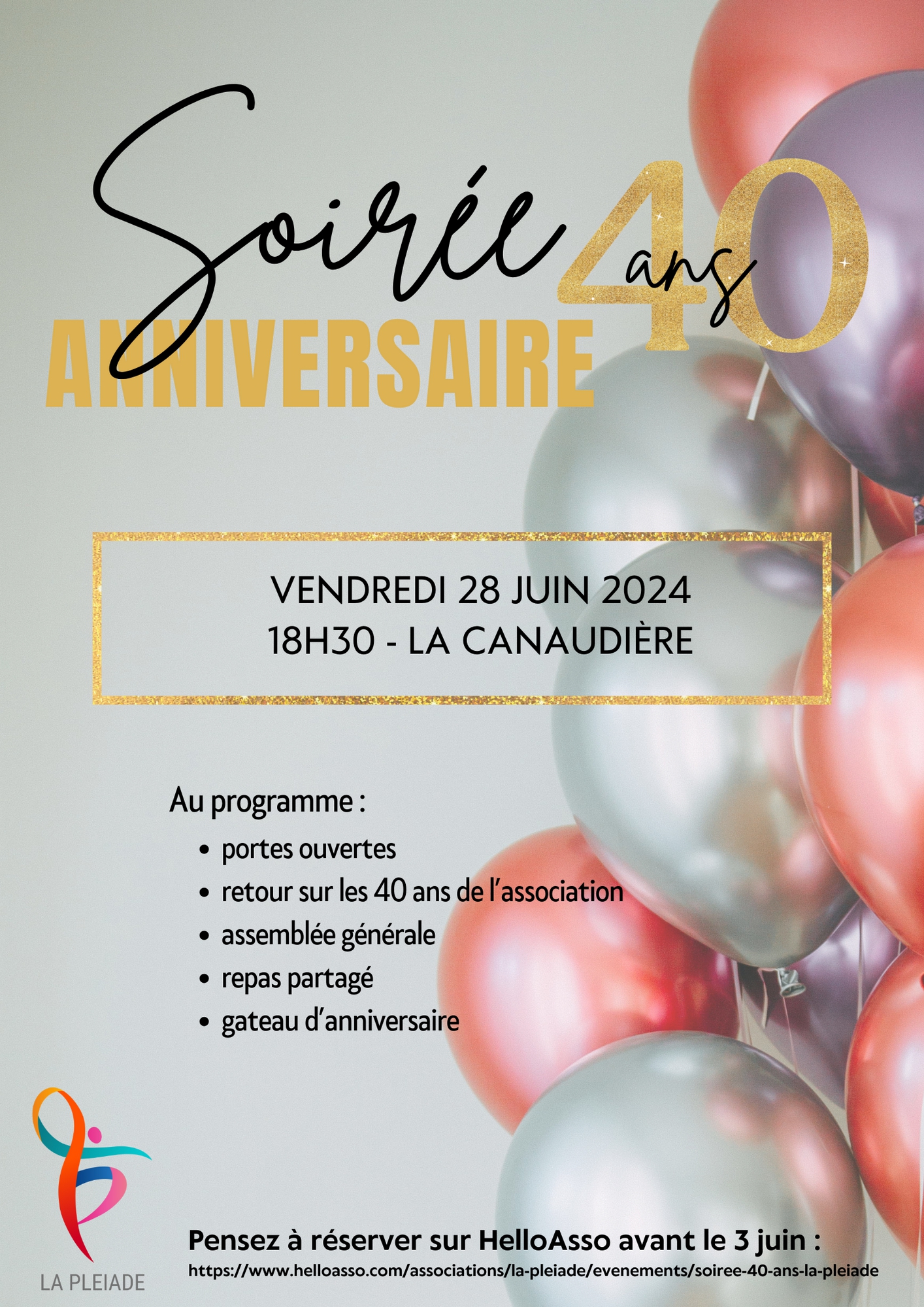 Soirée anniversaire 40 ans
